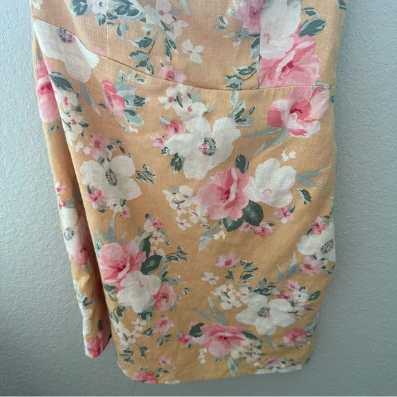 Abercrombie & Fitch NWT linen blend one shoulder floral dress - Picture 6 of 12